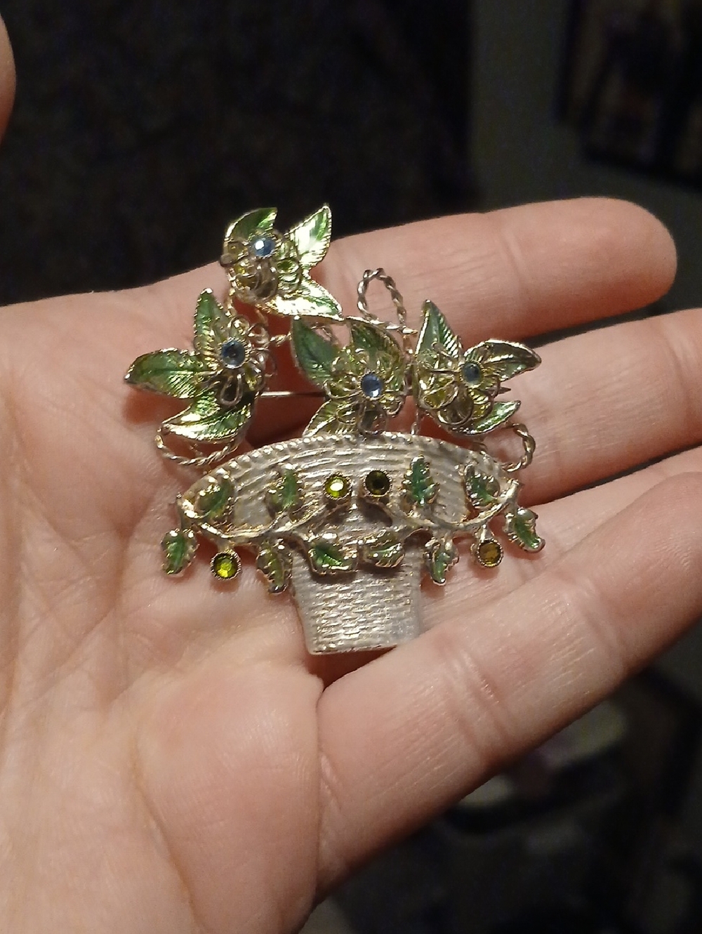 Vintage Floral Brooch